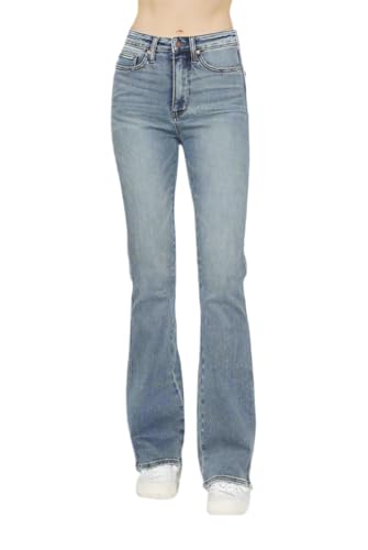 Judy Blue Tummy Control Embroidered Back Pocket Bootcut Jeans (Multiple Inseam Options) (US, Numeric, 9, Regular, Regular, Blue) Judy Blue Tummy Control Embroidered Back Pocket Bootcut Jeans (Multiple Inseam Options) (US, Numeric, 9, Regular, Regular, Blue)