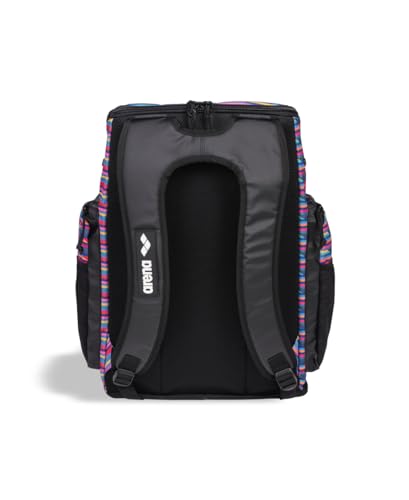 Image of ARENA Spiky III Backpack 45 Swimming Athlete Sports Gym Rucksack Large Training Gear Equipment Swim Bag for Men and Women, 45 Liters, Racing Stripes