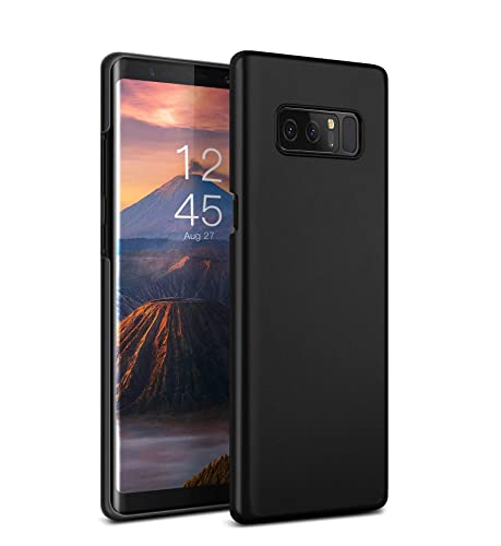 Image of Mobile Back Cover Case for Samsung Galaxy Note 8 (Silicone Case|CameraProtection|Black SC1510)