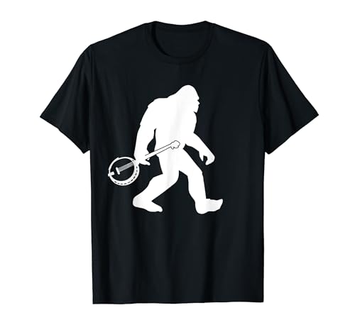 Bigfoot Banjo Player Bluegrass Banjo Musik Bigfoot Banjo T-Shirt