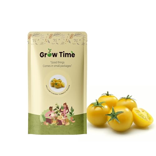 Image of Cherry Tomato (Yellow) Vegetable Seeds, Vegetable Seeds for Home Gardening, Vegetable Planting Seeds for Kitchen, Tomato Seeds (Pack of 1g) (Cherry Tomato (Yellow))