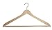 Produktbild Holzbügel für Anzüge und Zweiteiler mit Steg, flach, 55cm, natur, 5 Stück