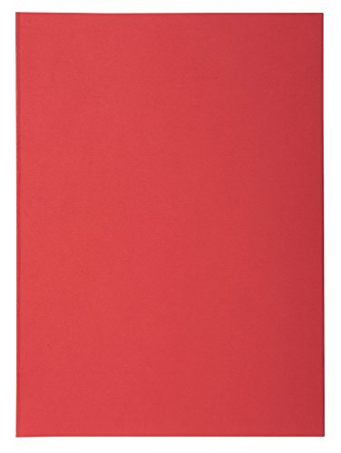 Exacompta Pastas quadradas de 22 x 31 cm, 60 GSM, vermelha, pacote com 250