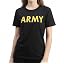 Black With Army Print