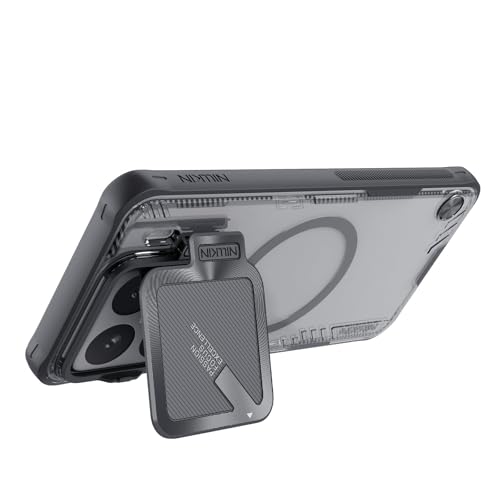 Image of Nillkin Case for Xiaomi Mi 15 Pro (6.73 inch Inch) Iceblade Prop Case with Mag Safe Magnetic Features Corner Air Bags + Aluminium Camera Protect Stand Scratch & dust Proof Black Color