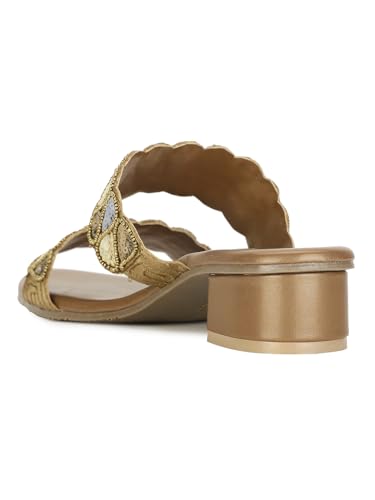 Image of Marie Claire LOLA Block Mule E Women Mule Sandals in Brown