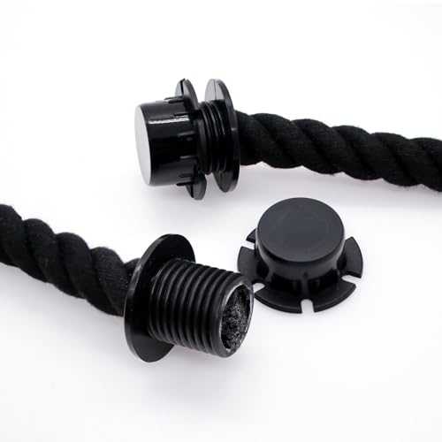 Runyu 2 PCS Seilgriff Taschenhenkel, 65 cm Henkel für Taschen, Baumwolle Taschengriffe für Handtaschen, Umhängetaschen (Schwarz)