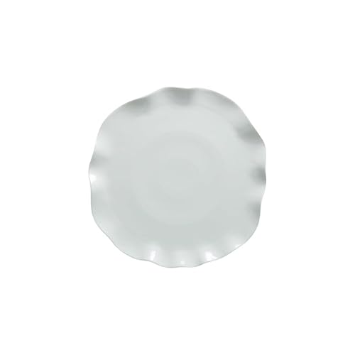 Dinner Plates 9-inch Hotel Supplies Artistic Conception Dish Creative White Porcelain Irregular Special Cold Hot Tableware Nest Edge Plate Shallow Party Supplies(11 in)