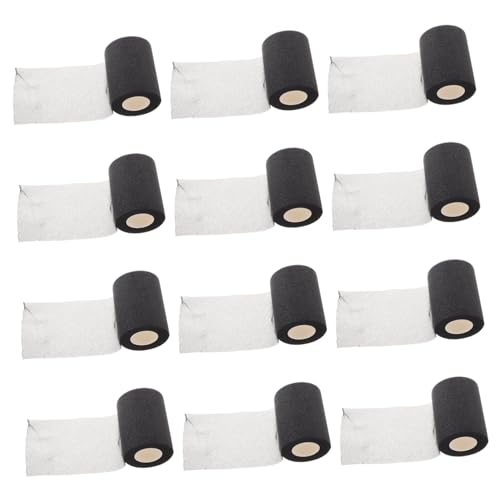 Ipetboom 12pcs Sports Foam Bandage Ankle Calf Protection Sweat Absorbing Grip Tape for Tennis Badminton Racket Accessories