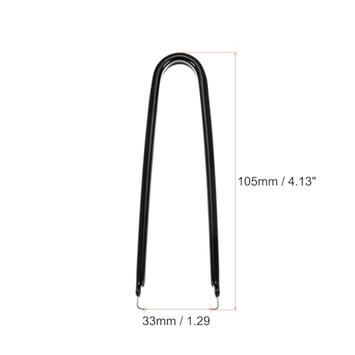 Image of HARFINGTON 10Pcs IC Chip Extractor IC U Shape Puller Stainless Steel with Insulated Vinyl Grip Motherboard Circuit Board Component Puller Chip Extractor for PCB Removal Tool, Black