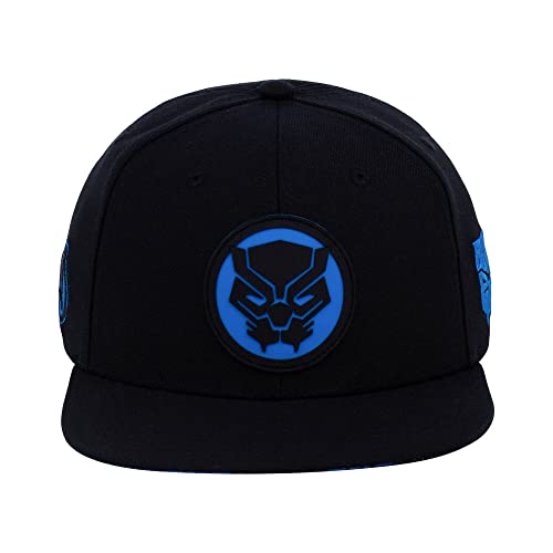 Marvel Black Panther Youth Snapback Adjustable Cap Black/Blue #TOP1