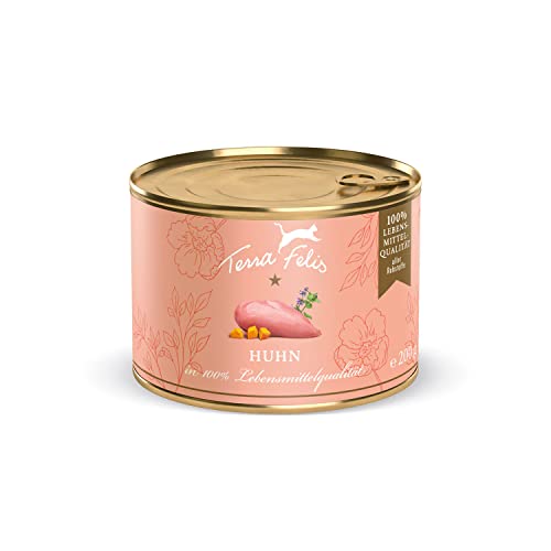 Produktbild von TERRA FELIS Huhn Mono-Protein Nassfutter - 12 x 200 g