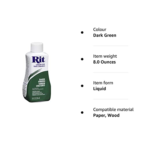 Rit Liquid Fabric Dye Dark Green 236ml - Image 2