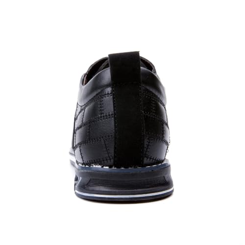 Image of Mens Business Casual Loafers Shoes for Male Lace-up Stylish Work Office Working Oxfords