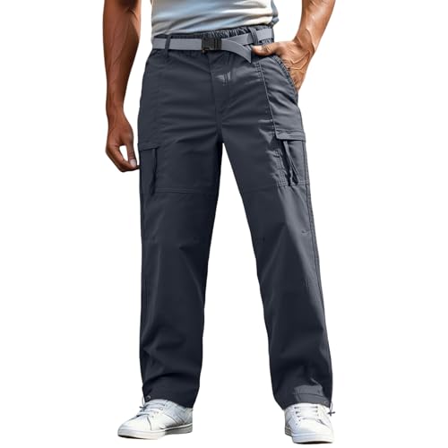 Pantalones Cargo para Hombre Atletismo Jogging Trousers Slim Fit Senderismo Outono Pantalon Caza Militares Tácticos Pantalón Hombre Pantalones Cortavientos de Secado rápido