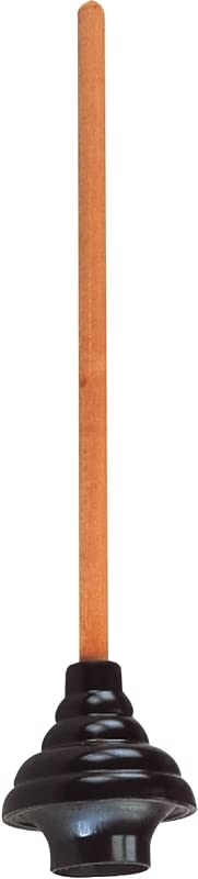 Rocky Mountain Goods Heavy Duty Toilet Plunger with Long Wood Handle – 24.6” DoubleThrust High Capacity Flange Cup – Works on Toilets, Sinks, and Drains – Commercial Grade Rubber – Easy Grip Handle