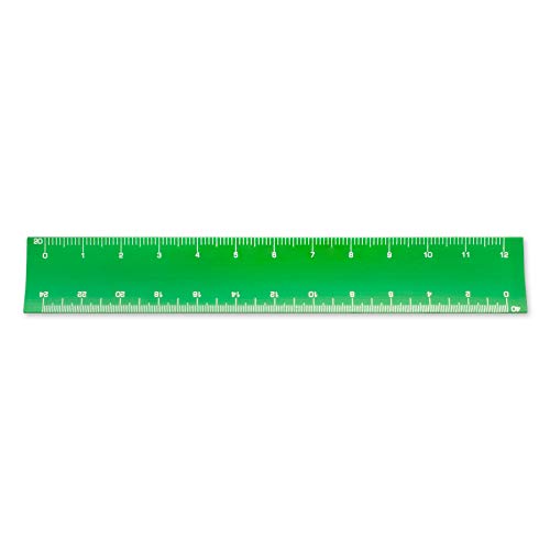 Image of Alumicolor 6-inch Aluminum Engineer Hollow Scale for School, Office, Art and Drafting, 6IN, Green
