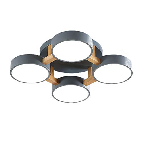 Plafonnier LED dimmable à trois couleurs avec abat-jour acrylique blanc