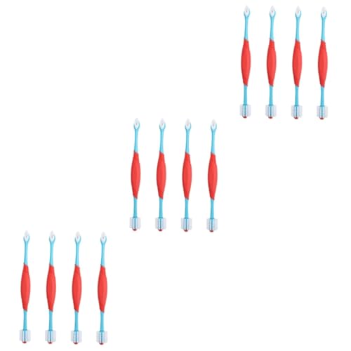 Brosse à dents manuelle pour chiens et nettoyage oral des animaux - Kit de soins dentaires 12 pcs