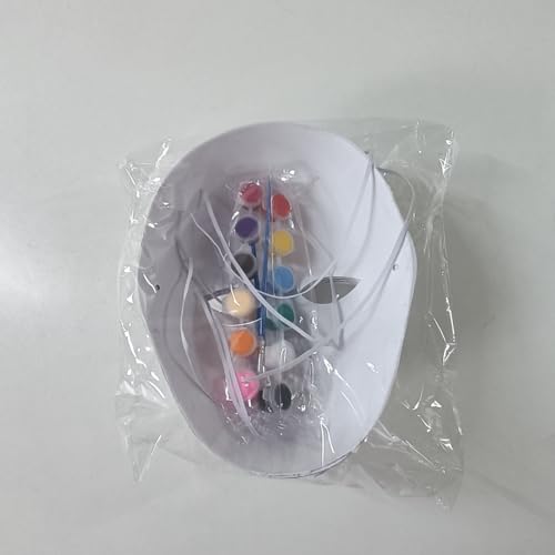 Máscaras de Papel para Pintar Carnaval, Maske Weiß,6pcs DIY Weiße Papier Maske,Theathermaske zum Bemalen,Maskerade Masken,Überstreichbare Papiermasken