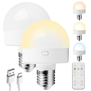 Vegena USB-C Wiederaufladbare Glühbirne 2 Stück