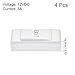 uxcell Push to Exit Button Release Switch Door Access Control System PC Panel 86mm x 43mm DC 12V 3A White 4 Pcs