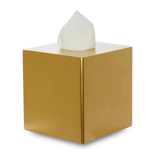Yew Design Gold Square Tissue Box Cover