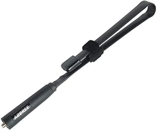 ABBREE SMA-Female Dual Band VHF/UHF 18.8-inch 144/430MHz High Gain Soft Whip Foldable CS