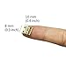 Juland 50 Pieces Mini Pure Copper Hinges Retro Brass Hinges with 200 Pieces Replacement Nails for Wooden Box Jewelry Chest Box Cabinet DIY Accessories (10 x 8mm/0.4 x 0.3inch)