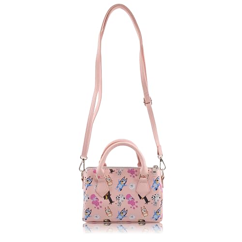 Image of Stitch, Hello Kitty or Bluey 7 inch Mini Purse Crossbody Handbag for Girls | Leather Women's Shoulder Handbag Satchel