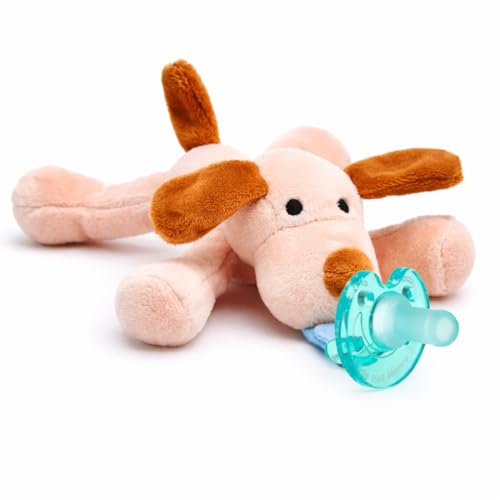 Chupete para bebé con peluche - silicona sin BPA - portachupetes suave (Perro) Chupete para bebé con peluche - silicona sin BPA - portachupetes suave (Perro)