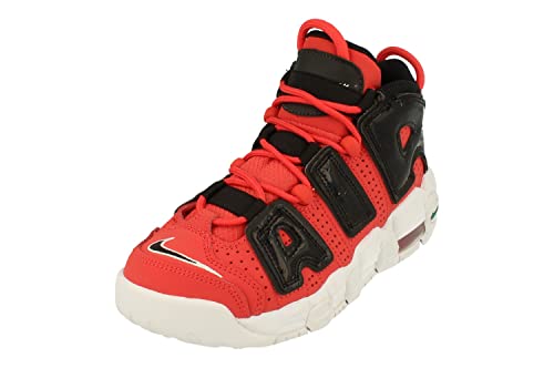 Nike Air More Uptempo GS Basketball Trainers DV2205 Sneakers Shoes (UK 5 US 5.5Y EU 38, Lobster Black White 600)