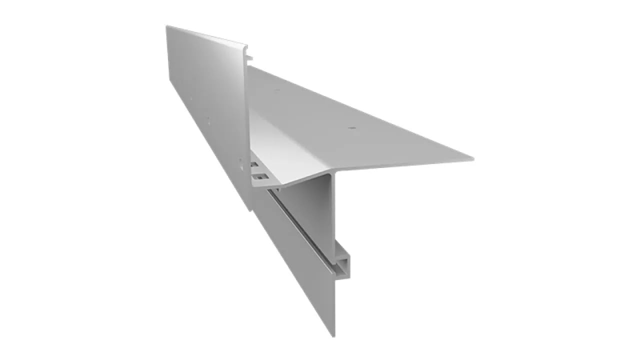 Renoplast Grand W63 Tropfkantenprofil 200 cm Aluminium RAL 7024 Graphitgrau – Balkon Terrasse Randprofil