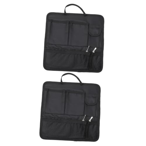 Organiseur de voyage noir grande capacité : lot de 2 sacs portables