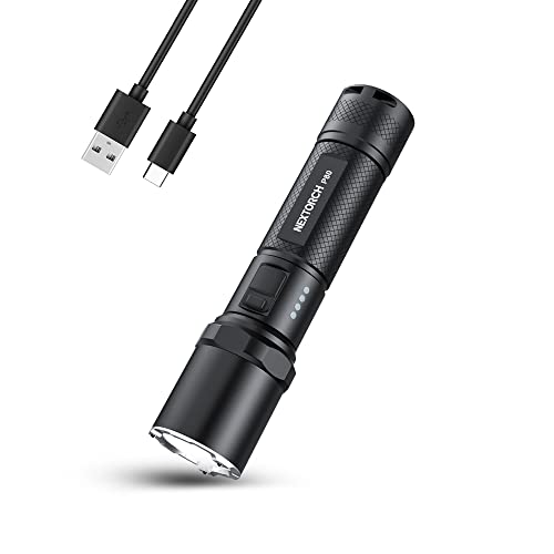 Nextorch 1300 Lumens Rechargeable High Lumens Type-C Usb Mini Led Flashlights Compact Edc Pocket Torch For Camping Hiking Police Law Enforcement Hunting P80 #TOP4