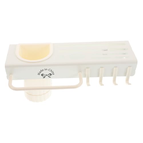 Cabilock Wall Mounted Kitchen Storage Rack Multifunctional Utensil Holder with Cutter Rack Chopstick Holder Easy Installation No Drilling Required for Organized Cooking Utensils Milk