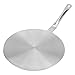 Induction Hob Heat Diffuser, fosa Stainless Steel Simmer Pan Mat Hob Tagine, Gas Electric Cookers for Gas/Electric/Induction Cooker Household Supply (24cm)
