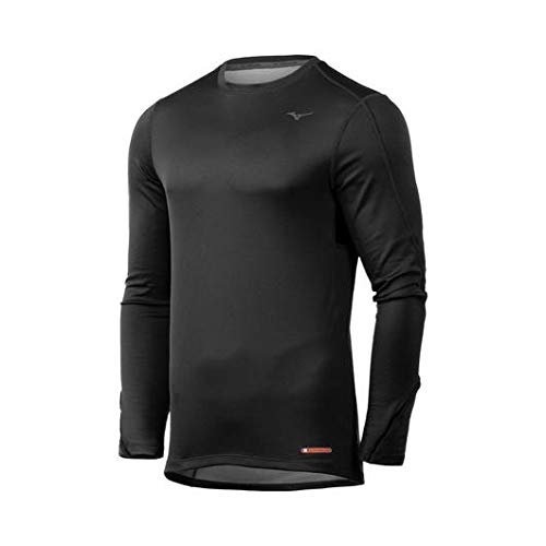 Mizuno Running Breath Thermo Long Sleeve, Black, x Large