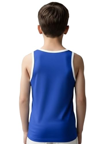 Image of Kids Cotton Blend Printed Vest for Baby Boy & Girl | Cotton Blend Printed Sleeveless Vest for Kids - Style - 9 (Pack of 5)