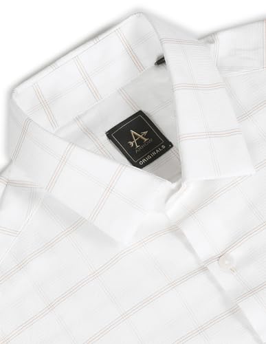 Image of Arrow Slim Fit Mens Formal Shirt - 100% Cotton, Breathable & Comfortable, Full Sleeves Shirts for Men
