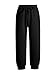 Floerns Girl's Clothes Fall Outfits Drawstring Waist Athletic Joggers Sweatpants with Pocket Solid Black 8 Years