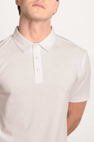 untouched Polo Premium Supima para Hombre – Algodón clásico suave, transpirable y de lujo, ajuste clásico miniatura 2