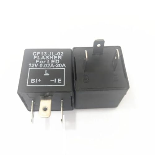 Relais clignotant CF13 anti hyperclignotement 12V 20A avec câbles de 90 cm