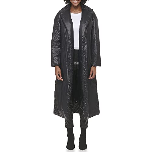 Calvin Klein Women's Trench Wrap Waist Puffer Packable Acket2