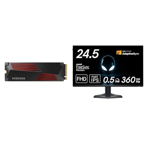 Samsung 990 PRO ヒートシンクモデル 2TB PS5動作確認済み PCIe 4.0(最大転送速度 7,450MB/秒) NVMe M.2 MZ-V9P2T0G-IT/EC 国内正規保証品+Dell AW2523HF 24.5インチ Alien