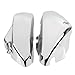 YDLMT 1 Pair Left Right Battery Fairing Side Covers for Suzuki Boulevard Voluisa C50 C50T C50B C50C VL800 VL400, Chrome (ABS Plastic)