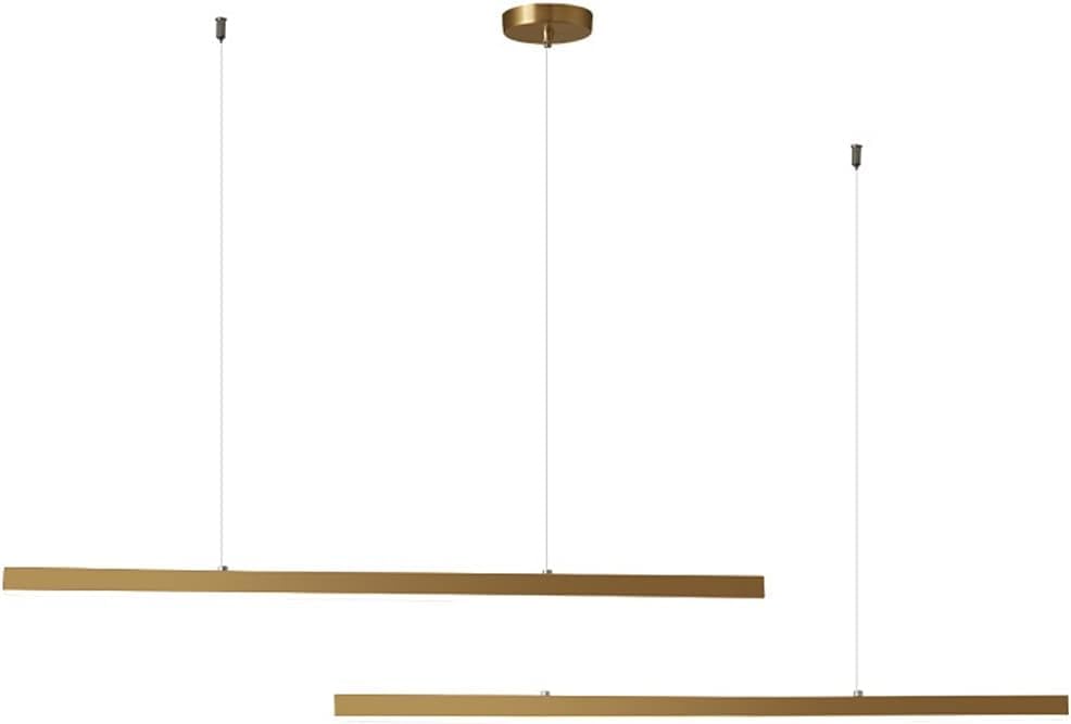 Lustre en laiton de luxe réglable avec éclairage acrylique LED chic - 2