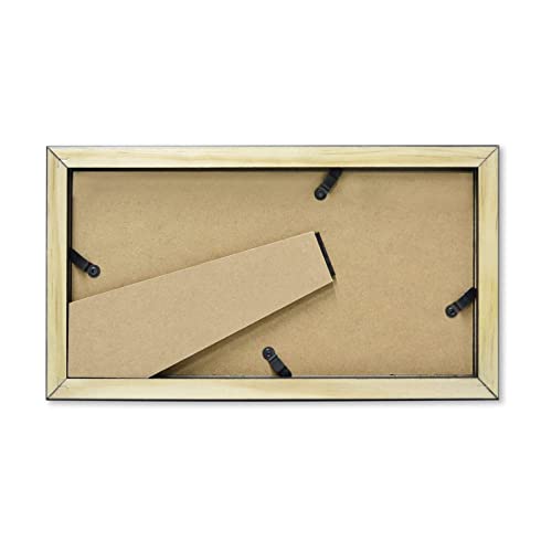 Golden State Art, 5X10 Wood Frame For 4X9 Business License Certificate With White Mat & Table-Top Display, Black #TOP4