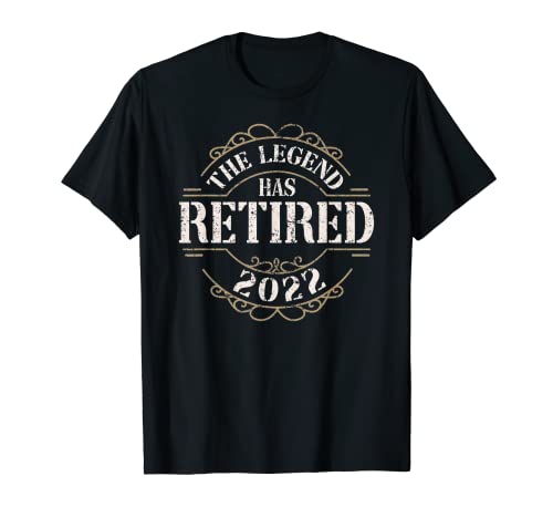 The Legend Has Retired, Vintage Retirement 2022 Hommes Femmes T-Shirt