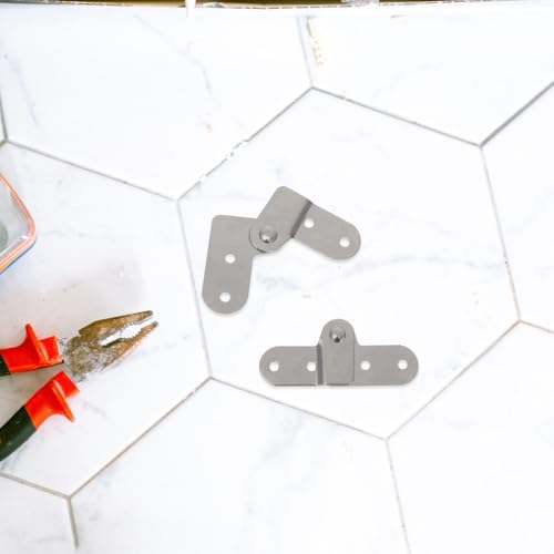 2pcs Ladder Hinge Replacement Kit for Attic and Step Ladders 3.3x7.7cm by Holibanna - Used condition - Image 9